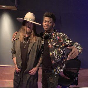 Lil Nas X и Billy Ray Cyrus на записи ремикса к Old Town Road